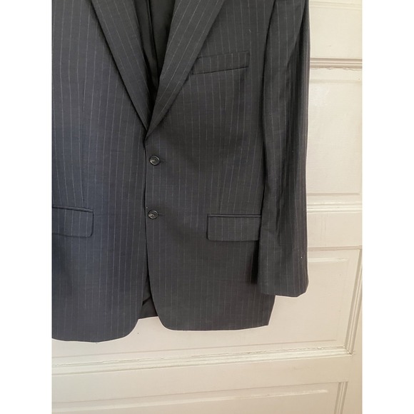Ralph Lauren Blazer Sz 44 Black Pinstripe Sport Coat - Picture 4 of 10